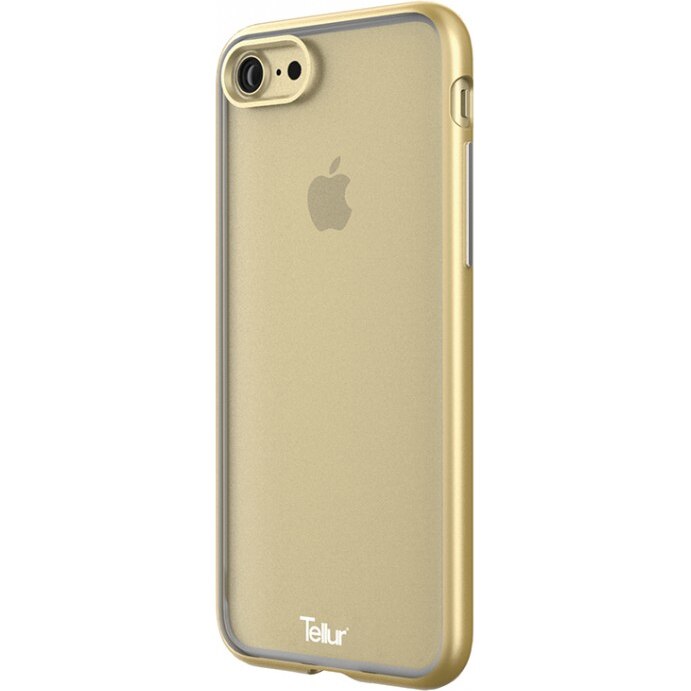 Husa de protectie Tellur Premium Fluid Fusion pentru iPhone 8 / iPhone 7, Auriu